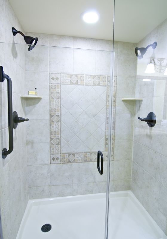 Stylish Shower with Glass Walls